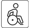2 PMR adapted rooms<br>wheelchair users